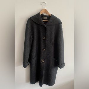 Wool full length P coat
